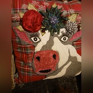 Mackenzie  childs  pillow cow